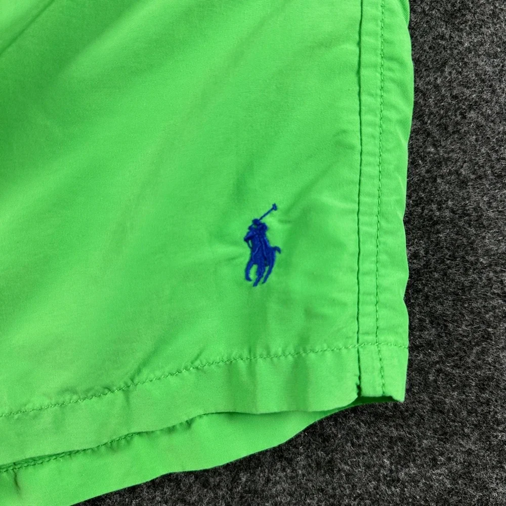 Polo Ralph Lauren Traveler Swim Trunks Green w/ Pony Lined Nylon Board Shorts XL